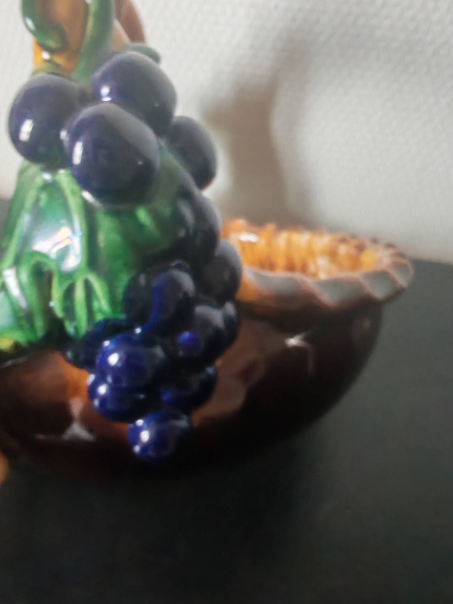 Ceramic fruit bowl in barbotine St Peter Graz Austria