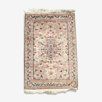 Persian wool and silk carpet