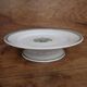 Plat sur pied, assiette à gâteau ancien Saint Amand en faïence