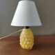 Vintage pineapple lamp in painted glass