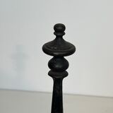 Wrought iron fire dogs