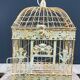 Square metal birdcage