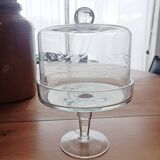 Cake stand, glass dome on a stand