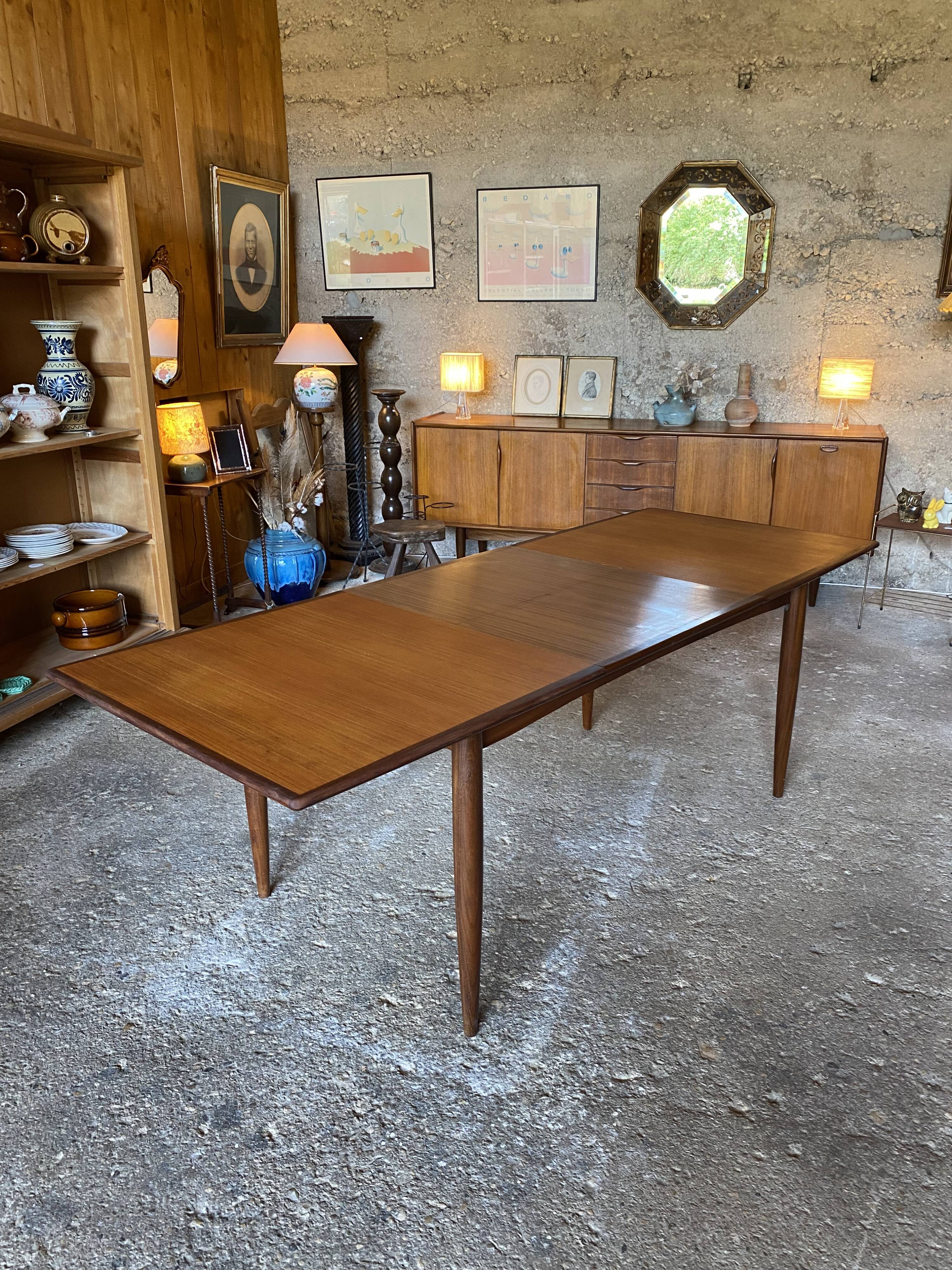 Johannes Andersen, teak and rosewood table