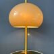 Large vintage brass mushroom space age table lamp