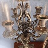 Pair of bronze candlesticks