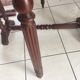 Oval folding table 2 extensions Mahogany