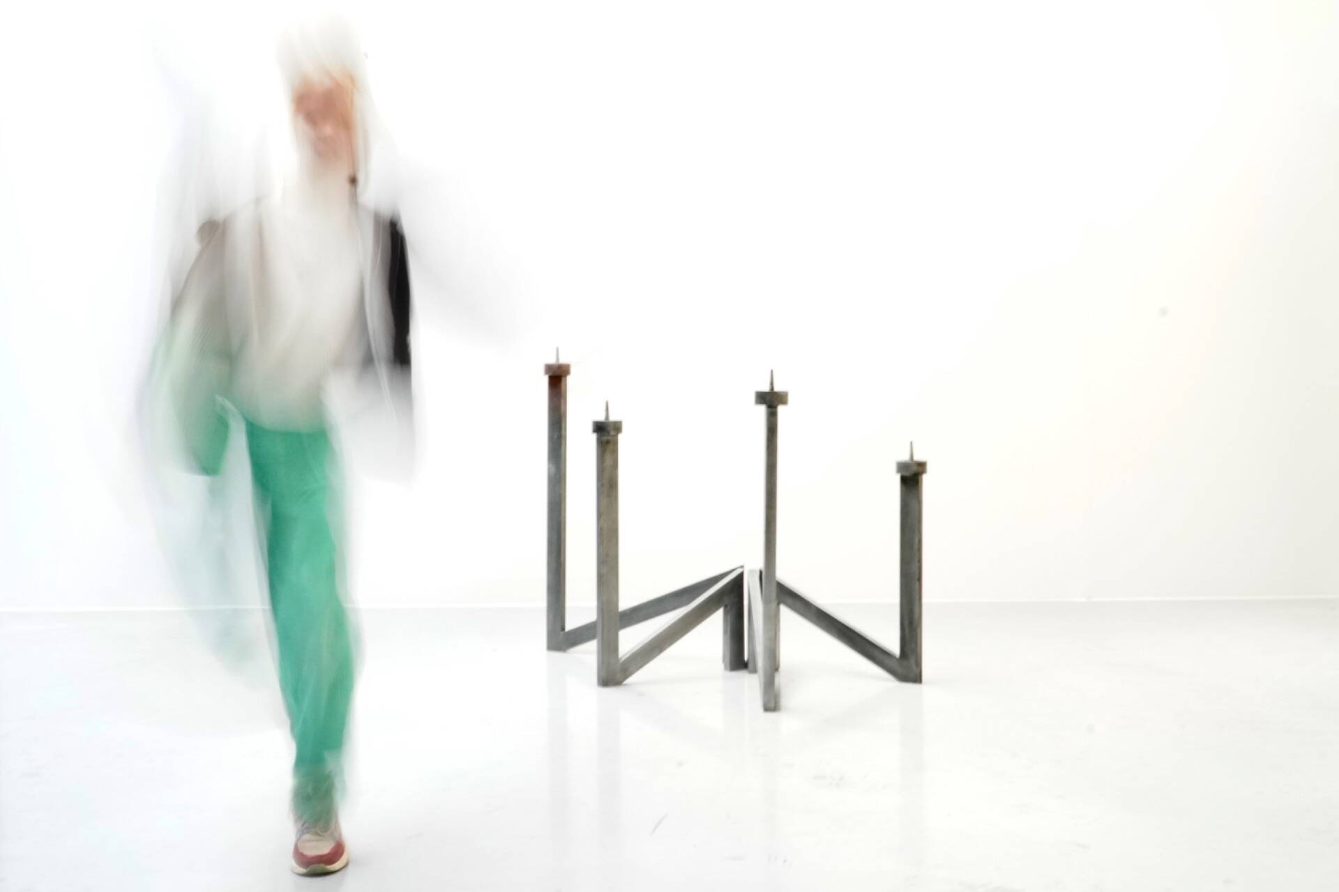 Roger Bonduel, Four-Armed Steel Candlestick