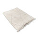 Tapis berbère blanc shaggy 110x145 cm
