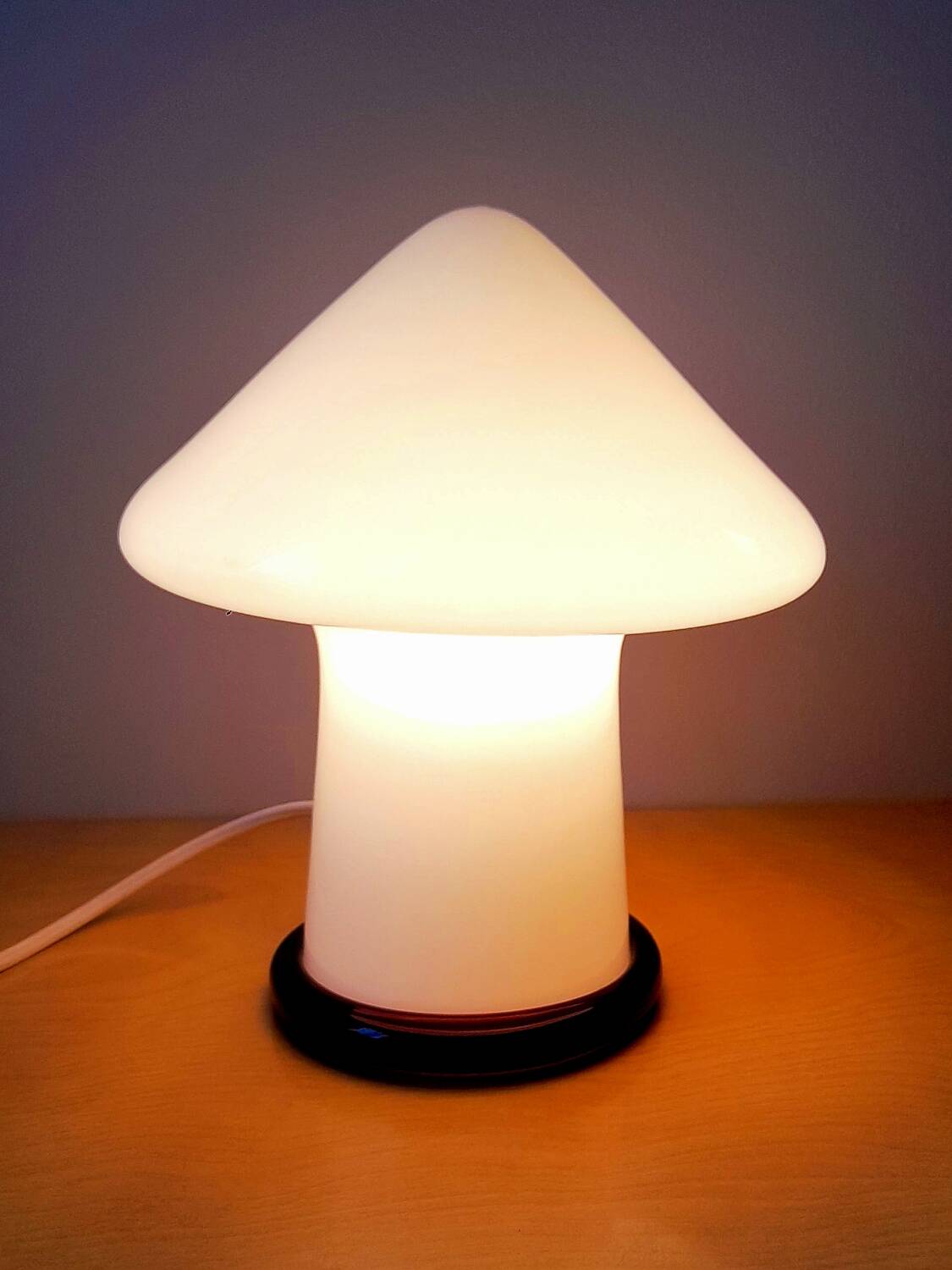 Murano glass mushroom lamp, 1970.