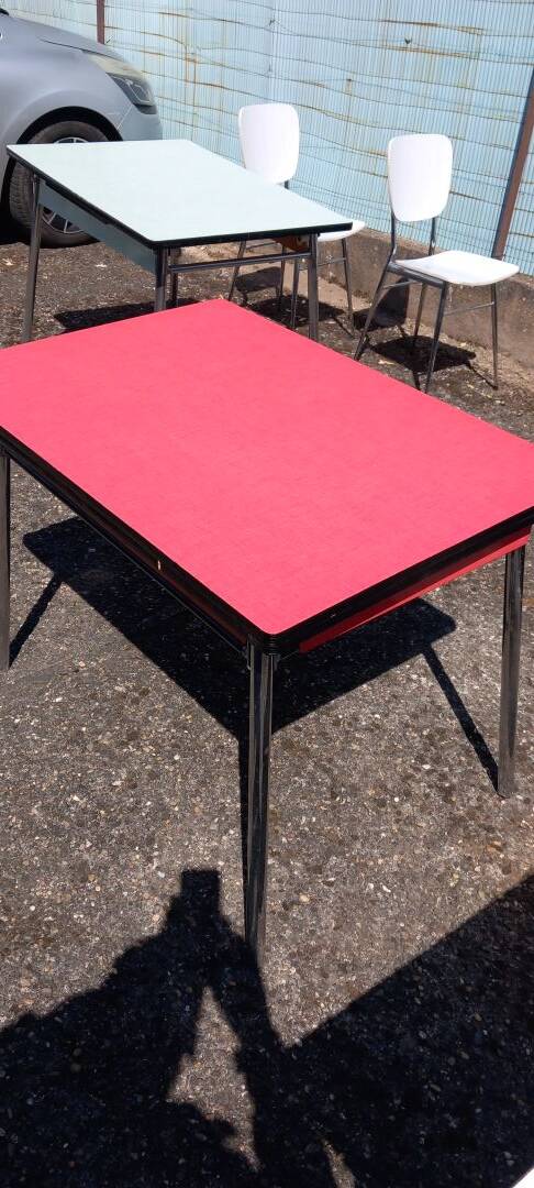 Mid-Century / Vintage Dining Room Set – Red Formica