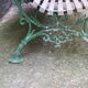 Old bench cast iron base and wooden slats