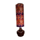 Vintage lamp of the years 70 faience and plasticized fabrics