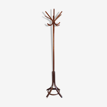 Portemanteau perroquet en bois courbé