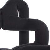 Vintage black Terje Ekstrøm Ekstrem armchair Stokke Varier