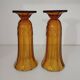 Art Deco vase pair, Val-Saint-Lambert crystal 1930