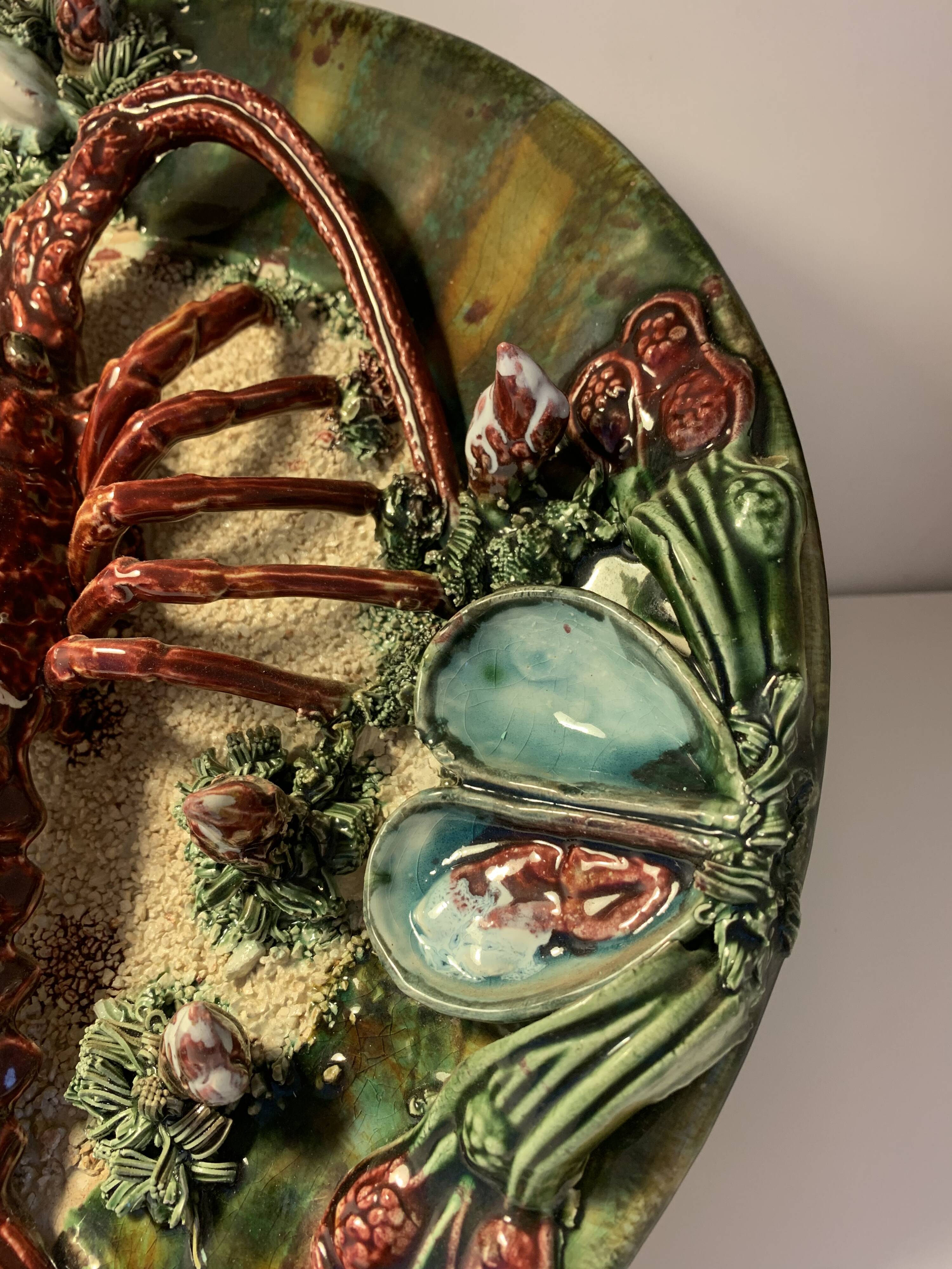 Selling magnificent lobster barbotine plate
