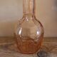 Vase soliflore old glass rosaline neck round belly