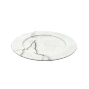 White Carrara marble centerpiece / plate, Up&Up Italy, 1970s
