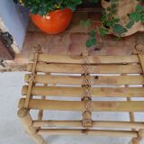 Vintage bamboo bench from the 60/70