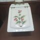 Charbonnière 1900 tôle emaillée décor fleurs