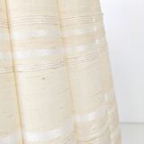 Lampe de chevet Mid Century Pied en bois massif Veinure Abat-jour courbe rose blanc brun foncé Struc