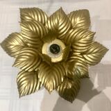 Wall lamp or ceiling lamp golden flower