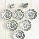 Set of 6 bowls and 2 cups Cappellemans, Jemmapes