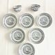 Lot de 6 coupelles et 2 tasses Cappellemans, Jemmapes