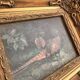 Ancient Impressionist Painting Hunting Pheasant English Rococo Frame