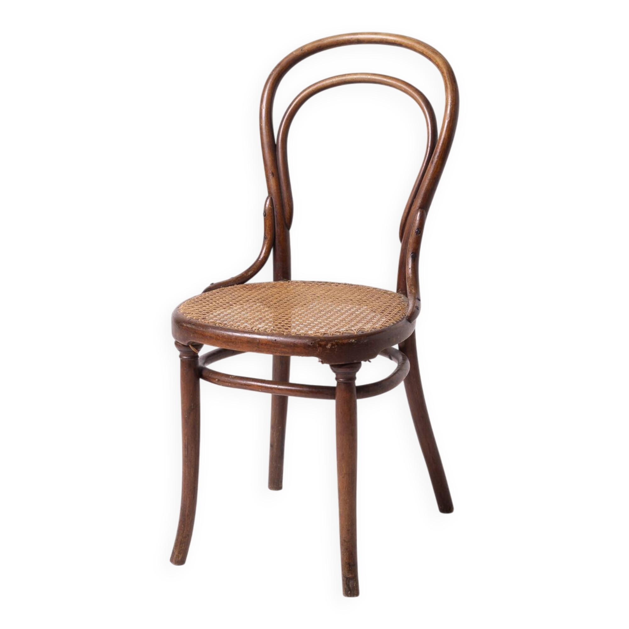 Antique Thonet 14 variation bentwood cane chair, Austria, circa 1900