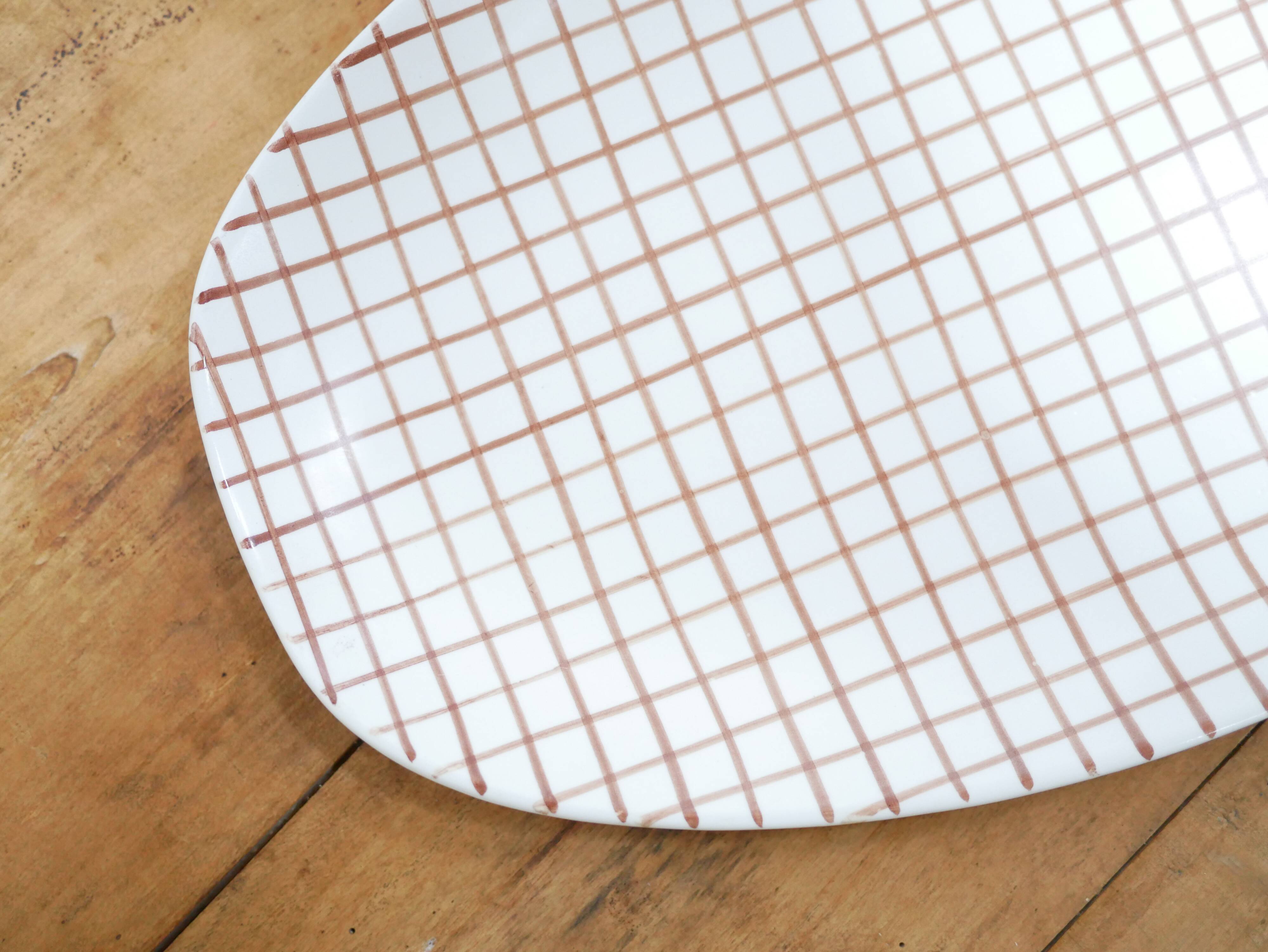 Vintage ceramic dish by the Longchamp manufacture, France