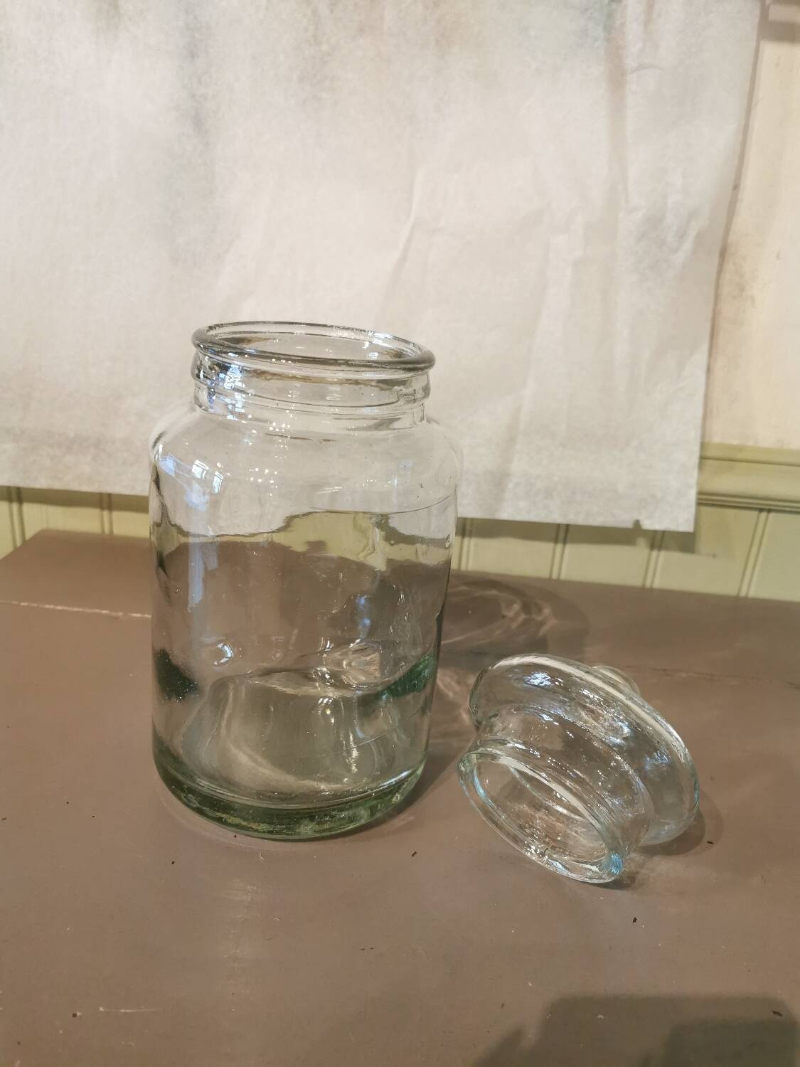 Old glass jar