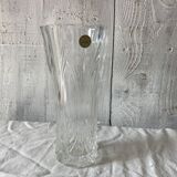 Chiseled crystal vase