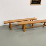 Pair of 2m elm benches