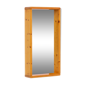 Maison Regain Miroir rectangulaire avec cadre en bois 70s