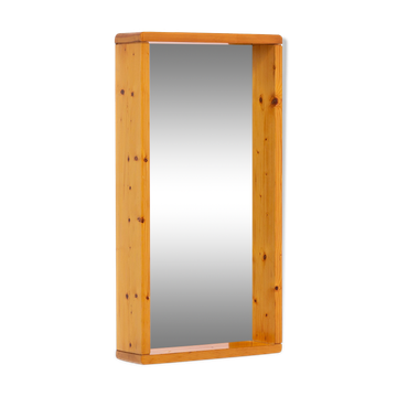 House Regain Rectangular Mirror with Wooden Frame 70s
