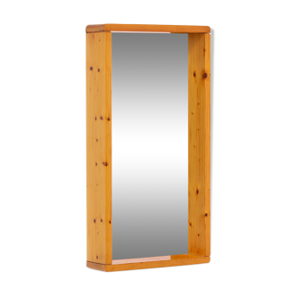 House Regain Rectangular Mirror with Wooden Frame 70s