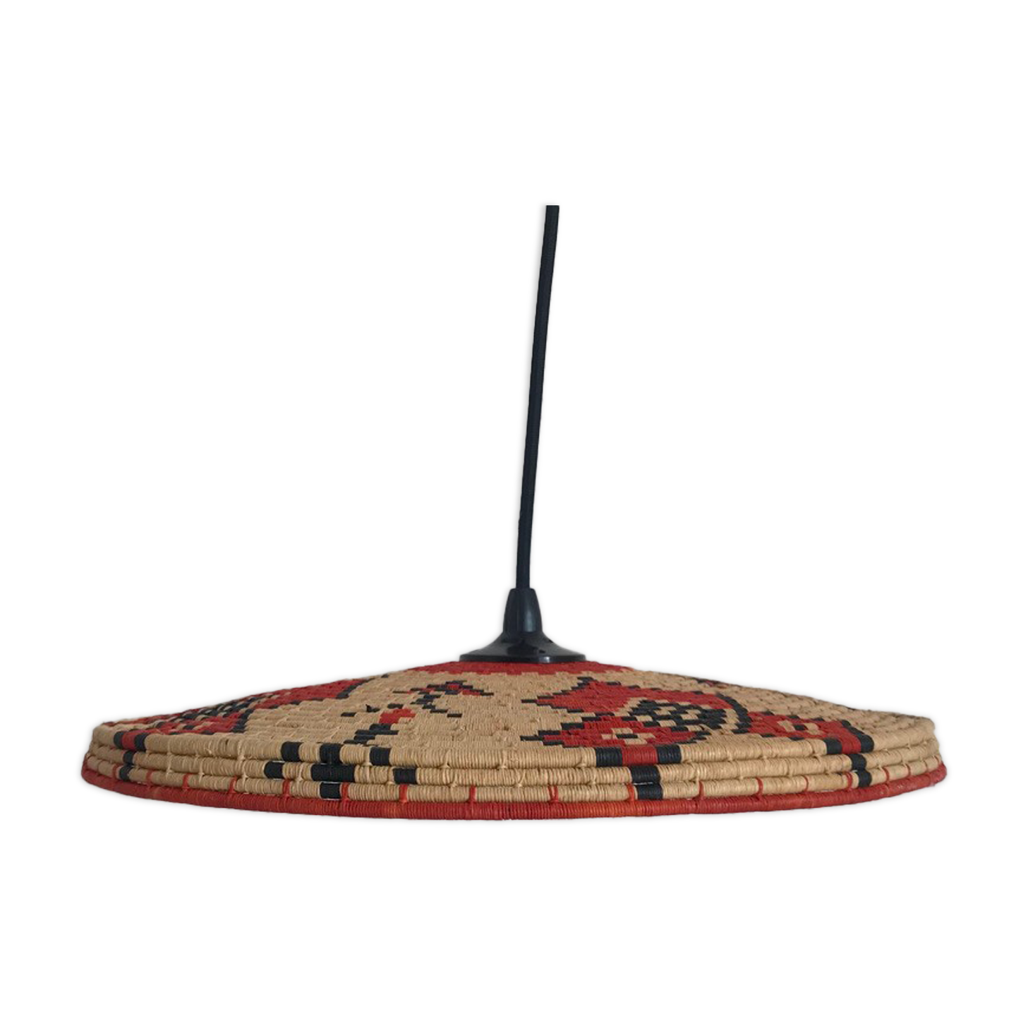 Suspension ethnic plateau chiné