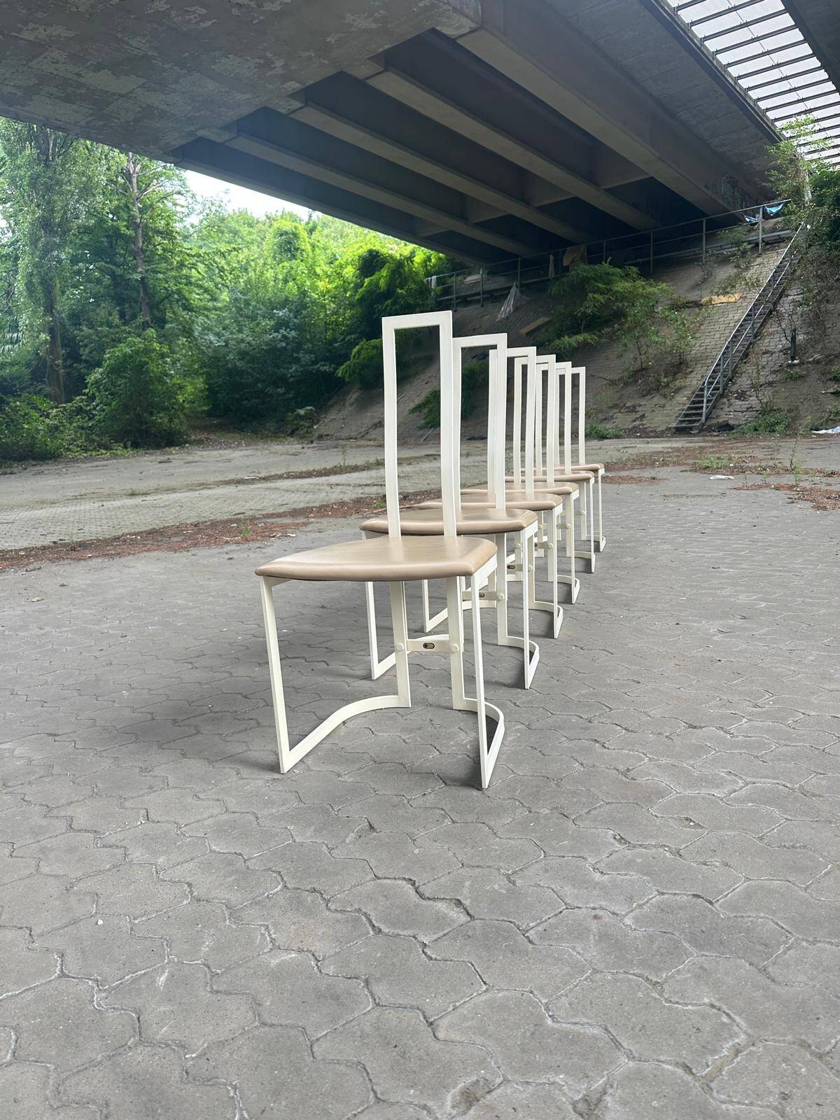 6x Modernist Side Chair-Gastone Rinaldi pour THEMA