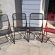Set of 4 vintage metal folding chairs