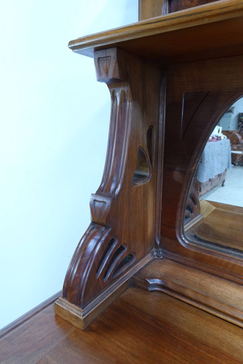 Walnut Sideboard, Art Nouveau – 1900
