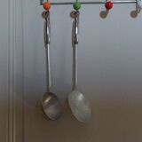 Vintage aluminum skimmer and ladle