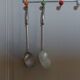 Écumoire et louche en aluminium vintage