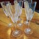 Crystal champagne flutes