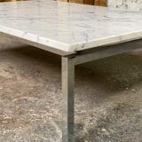 Marble and chrome coffee table, 1970