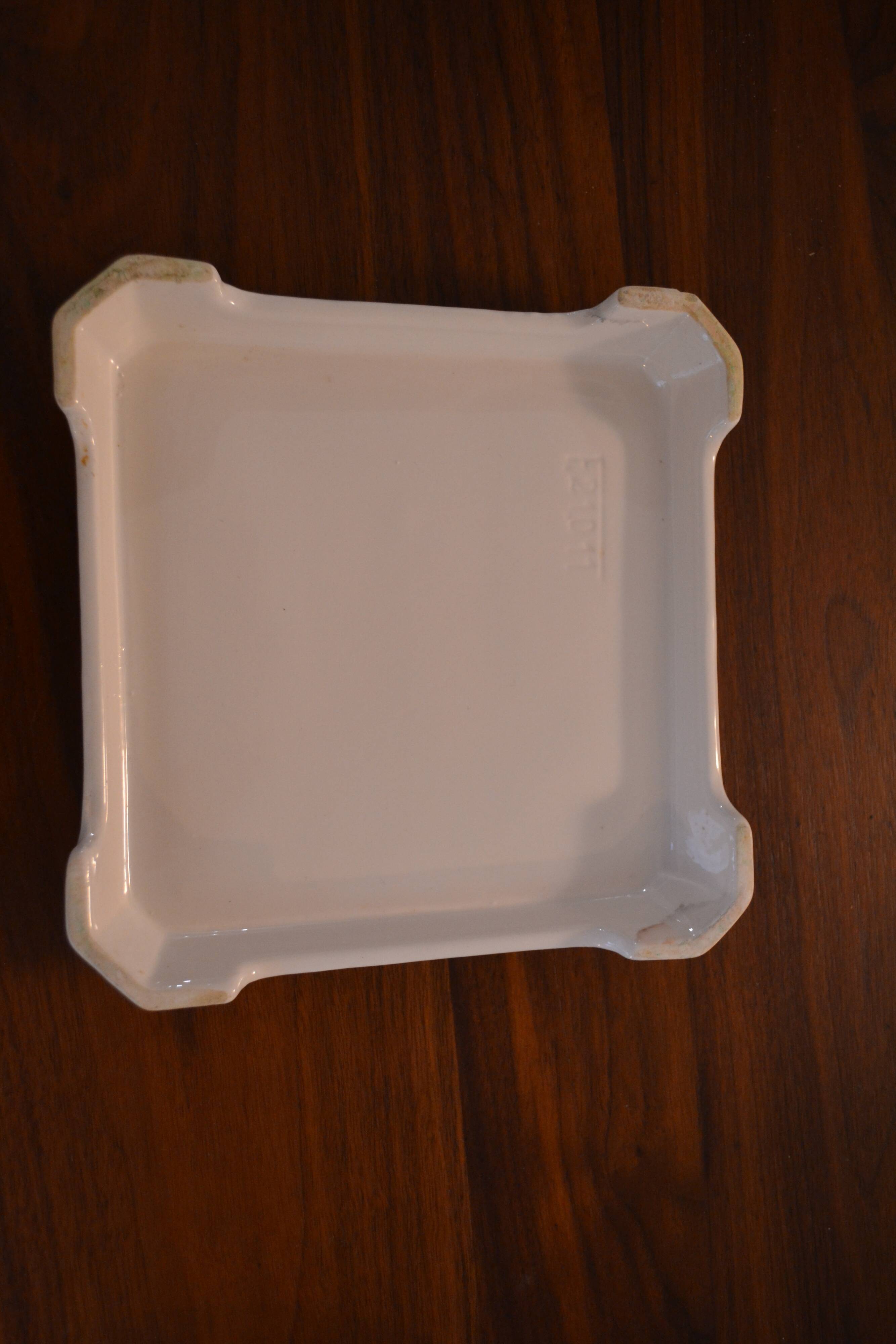 Underside of flat small flowers painted by hand