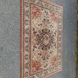 Oriental rug from India Taj Mahal burgundy flowers 160x230