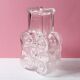Pressed Glass Vase On The Rocks by Heiner Düsterhaus / Walther Glas / 1972