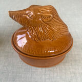 Vintage ceramic terrine boar model